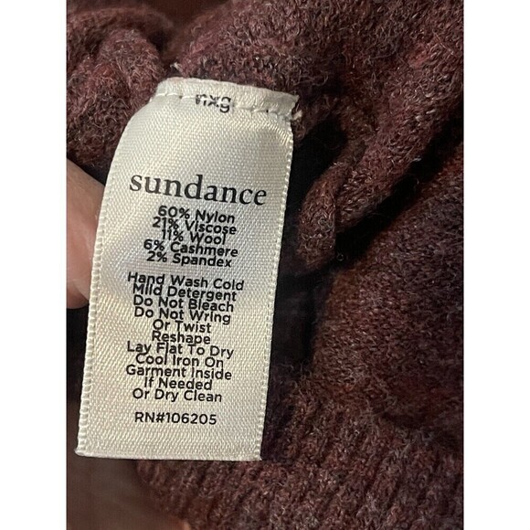 Sundance Aileen Ruffle Pullover Sweater Women S Wool Cashmere Cozy Knit Staple - Picture 4 of 8